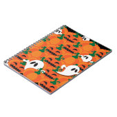 Spuk Halloween-Pumpkin-Patchghosts Notizblock (Linke Seite)