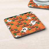Spuk Halloween-Pumpkin-Patchghosts Untersetzer (Linke Seite)