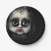Spuk Halloween-Puppen Pappteller (Vorderseite)