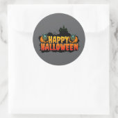 Spuk Halloween Runder Aufkleber (Tasche)
