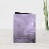 Spuk Halloween Sky Lila Mist Card Karte (Rückseite)