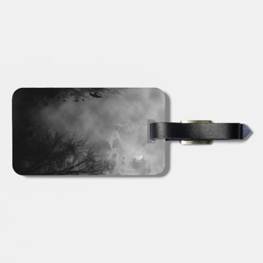 Spuk Halloween Sky mit Ravens Gepäckanhänger (Rückseite horizontal)