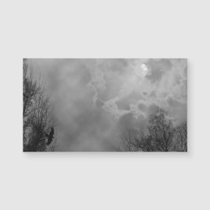 Spuk Halloween Sky mit Ravens Magnetkarte