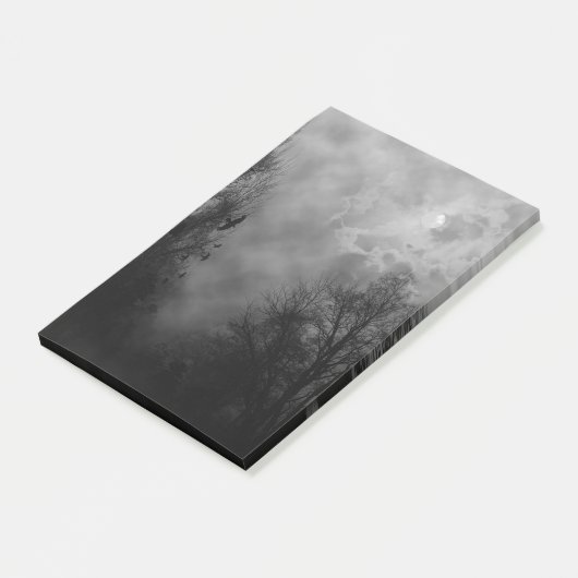 Spuk Halloween Sky mit Ravens Post-it Klebezettel (angewinkelt)