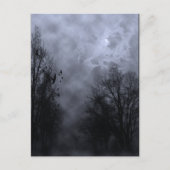 Spuk Halloween Sky mit Ravens Postcard Postkarte (Vorderseite)