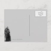 Spuk Halloween Sky mit Ravens Postkarte (Rückseite)