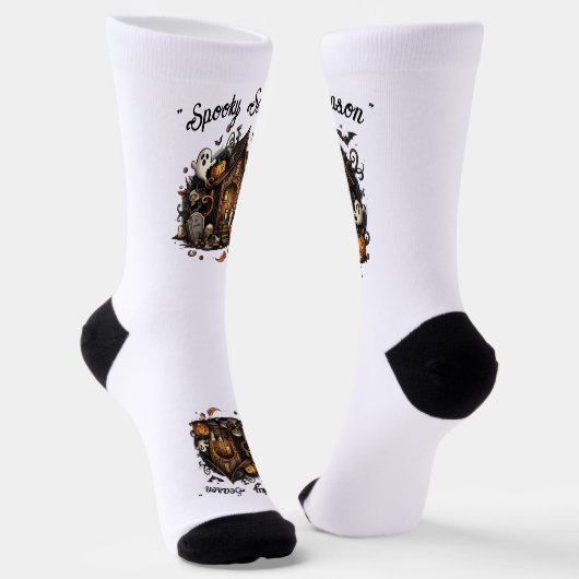 Spuk Halloween Socken 🧦 🎃 (Gewinkelt)