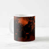 Spuk Halloween Spooky Eyes Creepy Forest Trees Kaffeetasse (Vorderseite Links)