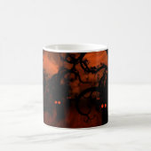 Spuk Halloween Spooky Eyes Creepy Forest Trees Kaffeetasse (Mittel)
