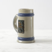Spuk Halloween Stein! Bierglas (Vorderseite Links)