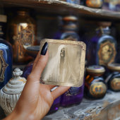 Spuk Halloween-Sticker für Creepy Ghost Quadratischer Aufkleber