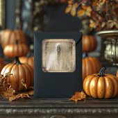 Spuk Halloween-Sticker für Creepy Ghost Quadratischer Aufkleber