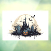 Spuk Halloween-Szene Fensteraufkleber (Blatt 3)