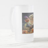 Spuk Halloween-Tasse Mattglas Bierglas (Vorderseite Links)