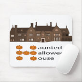 Spuk Haloween House Pumpkin Mousepad (Mit Mouse)