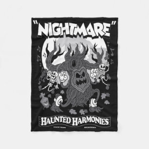 Spuk Harmonien - Vintager Cartoon Halloween - Cr Fleecedecke