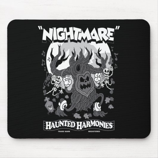 Spuk Harmonien - Vintager Cartoon Halloween - Cr Mousepad (Vorne)