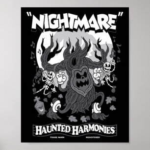 Spuk Harmonien - Vintager Cartoon Halloween - Cr Poster