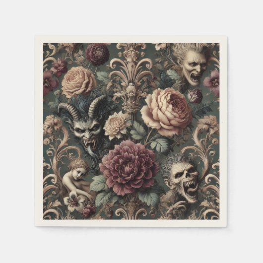 Spuk Harmonik - Gotik Viktorianisch Serviette (Vorderseite)