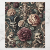 Spuk Harmonik - Gotik Viktorianisch Weinetikett (Einzelnes Label)