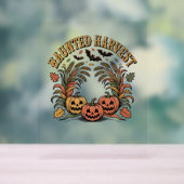 Spuk Harvest Retro Halloween Pumpkin Acrylschild (Neutral)