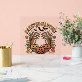 Spuk Harvest Retro Halloween Pumpkin Acrylschild (Hochzeit)