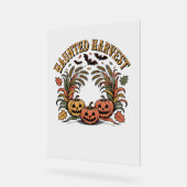 Spuk Harvest Retro Halloween Pumpkin Acrylschild (Winkel)