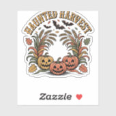 Spuk Harvest Retro Halloween Pumpkin Aufkleber (Blatt)