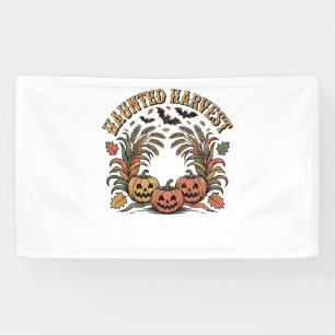Spuk Harvest Retro Halloween Pumpkin Banner