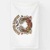 Spuk Harvest Retro Halloween Pumpkin Banner (Vertikal)