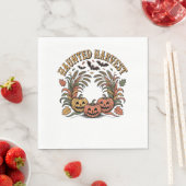 Spuk Harvest Retro Halloween Pumpkin Serviette (Beispiel)