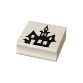 Spuk Haus 3 Silhouetten Kunst Briefmarke Gummistempel (Stempel)