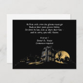 Spuk Haus am Halloween-Party Hill Einladung (Vorne/Hinten)