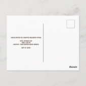 Spuk Haus am Night Halloween Postkarte (Rückseite)