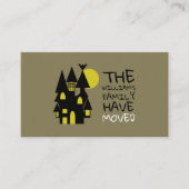 Spuk Haus, Änderung der Adresskarte Visitenkarte (Vorderseite)