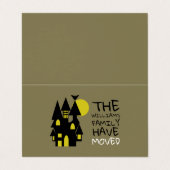 Spuk Haus, Änderung der Adresskarte Visitenkarten (Außenseite Aufgefaltet)