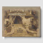 Spuk Haus (anpassbar) Halloween Gästebuch (Vorderseite)