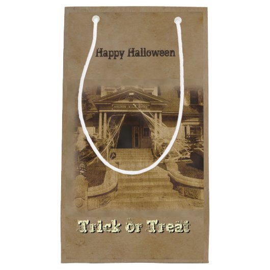 Spuk Haus (anpassbar) Kleine Geschenktüte (Vorderseite)