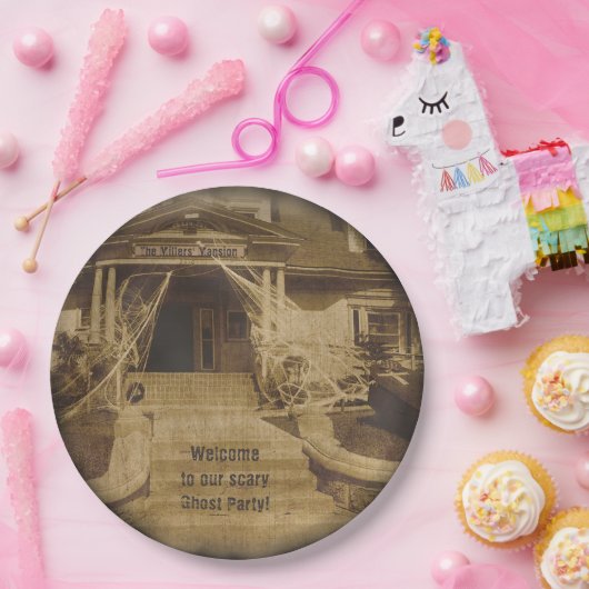 Spuk Haus (anpassbar) Pappteller (Party)