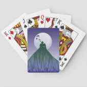 Spuk Haus auf einem Hügel Beängstigende Spielkarte (Rückseite)