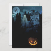 Spuk Haus auf einem Hügel Einladung (Rückseite)