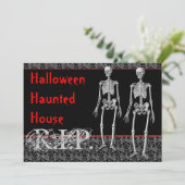 Spuk Haus-Aufstieg Halloweens von den Toten Einladung (Stehend Vorderseite)