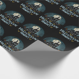 Spuk Haus, Beängstigende Halloween-Nacht Geschenkpapier
