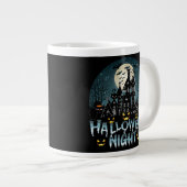 Spuk Haus, Beängstigende Halloween-Nacht Jumbo-Tasse (Vorderseite Rechts)