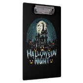 Spuk Haus, Beängstigende Halloween-Nacht Klemmbrett (Rechts)