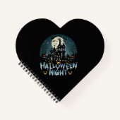 Spuk Haus, Beängstigende Halloween-Nacht Notizblock (Vorderseite)
