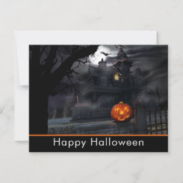 Spuk Haus-beängstigendes Kürbis-Halloween-Party Einladung