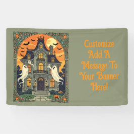 Spuk Haus - Creepy Crescent Banner