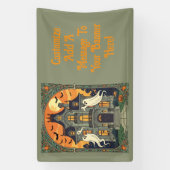 Spuk Haus - Creepy Crescent Banner (Vertikal)