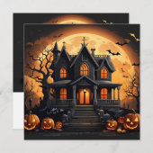 Spuk Haus Feiertagskarte (Vorne/Hinten)